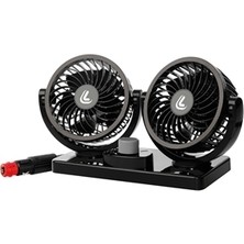 Carub Torpido Üstü Vantilatör Çift Fanlı 12V
