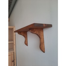Empressco Şık Çam Ahşap Duvar Rafı 30X11 Cm, Dekoratif ve Dayanıklı Tasarım