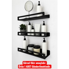 Empressco Şık Metal Duvar Rafı, Banyo ve Mutfak Dekorasyonu Için Kullanışlı Tasarım