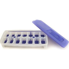 Tupperware Dondurucu Kabı Buz Küpü Mor-Beyaz Buz Küpü Mucizesi G29 31087