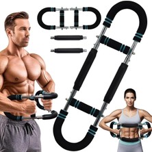 Tüm Vücut Antrenmanı Için Ayarlanabilir Dirençli Bar Kol Bacak Bilek Omuz Göğüs Kas Güçlendirici Egzersiz Aleti Spor Aleti, Taşınabilir Ev Fitness