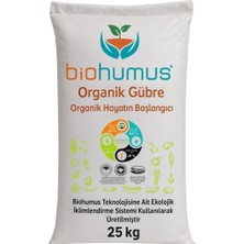 Biohumus Organik Gübre Bitki Besin Gübresi 25 kg Tekli