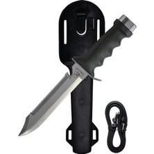 Cressi Orca Balıkadam Bıçağı, Siyah/gri, 30 cm