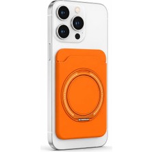 Coverzone Telefon Kartlığı 360 Derece Döner Yüzüklü Standlı Açılabilir Kart Bölmeli Manyetik Uyumlu Telefon Arkası Kart Tutucu Pratik Cüzdan Stand Aparatı