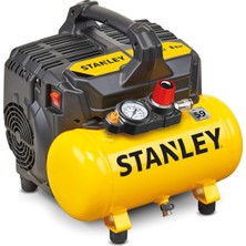 Stanley 100/8/6 Silent Air Compressor Dst 100/8/6SI, 750 W, 230 V, Giallo