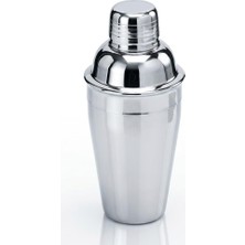 Paslanmaz Çelik Kokteyl Shaker, Gümüş, Parlak Krom Finish, Bar Aksesuarı 350 ml