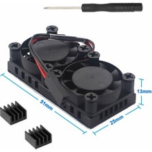 Roboyol Store Raspberry Pi Dual Fan Set
