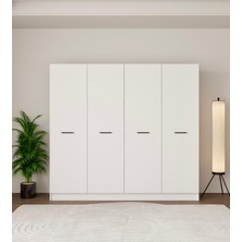 Mufi Wood 4 Kapaklı Tamamen Mdf Yüklük