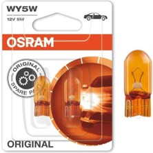 Osram 12V Dipsiz Ampul T10 5W Turuncu (2 Ad)