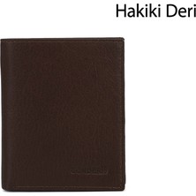 Gönderi(r) Erkek Kahverengi  Hakiki Deri Dikey Cüzdan