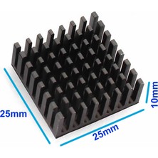 Roboyol Store 25MMX25MMX10MM Alüminyum Soğutucu
