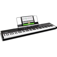 Alesis Recital Dijital Piano Klavye 88 Tuşlu Yeni Başlayanlar Için Yarı Ağırlıklı Tuşlu, Dahili Hoparlörlü ve Piano Dersli