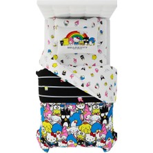 Franco Sanrio Hello Kitty &amp; Friends Nevresim Takımı 5 Parça Süper Yumuşak Yorgan ve Çarşaf Seti, Şemli, Ikiz, (%100 Resmi Lisanslı Ürün) Koleksiyon Ürünleri