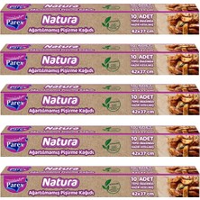 Natura Ağartılmamış Hazır Pişirme Kağıdı 10'lu x 5 Adet