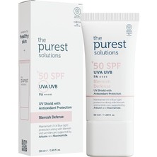 The Purest Solutions Lekeli Ciltler Için Antioksidan Destekli Güneş Kremi, 50+ Spf Uva/uvb Blemish Defense, Antioxidant Protection