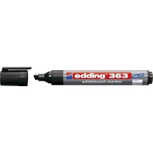 Edding 363 Beyaz Yazı Tahtası Kalemi - Siyah - 1 Kalem - 1-5 mm Kesik Uçlu - Yeniden Doldurulabilir