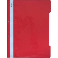 Leitz 4189 Plastik Telli Dosya Kırmızı 50'li