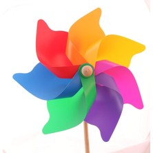 Kardeşler Oyuncak Rüzgar Gülü 25 cm Çap 7 Kanatlı Rüzgar Gülü 7410270011331
