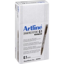 Artline Drawing System 0.1 Çizim Kalemi, 0.1 Mm, Siyah