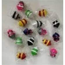 Plastik Basmalı Kendinden Dönen Topaç (24 Lü Paket)