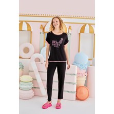 Sevim 15816  Baskılı Pijama Takım