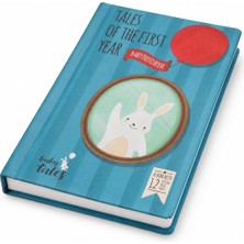 Baby Tales Ilk Yıl Bebek Fotoğraf Albümü, Yenidoğan Anı Defteri, 0-12 Ay Bebek Gelişim Hatıra Albümü, Baby Shower Hediyesi