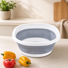 Katlanabilir Leğen Akordiyon Badya 5 Lt, Katlanır Çok Amaçlı Mutfak Banyo Temizlik Leğeni