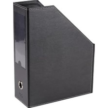 2k Magazinlik Suni Deri Masa Üstü Düzenleyici 23 * 30 * 9 Cm. Siyah