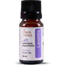 Onka Farma Lavanta Uçucu YAĞ%100 Doğal Saf Katkısız Aromaterapi Cilt Bakım Yağı Buhurdanlık Kokusu 10 ml