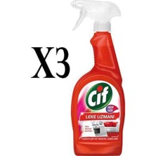 Cif Sprey Kırmızı Leke Uzmanı Her Yer 750 ml x 3