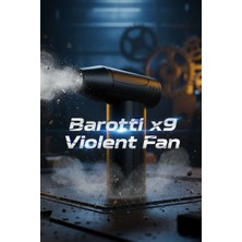 Bereketli Store Barotti 5 Kademeli Turbo Jet Fan | Şarjlı Yüksek Güçlü Hava Üfleyici ve Toz Temizleme Cihazı