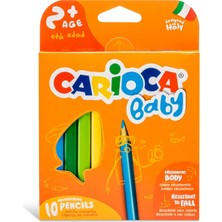 Carioca Jumbo Bebek Üçgen Kuru Boya Kalemi, 10'lu
