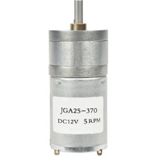 Roboyol Store 12V 5rpm JGA25-370 Redüktörlü Dc Motor