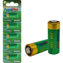 PoundMax Alkalin Güvenlik Pilleri, 23AE/A23/LRV08/MN21, 12 V, 5 Adet