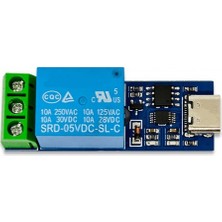 Roboyol Store USB Röle 5V 1 Kanal Lcus1 Type C