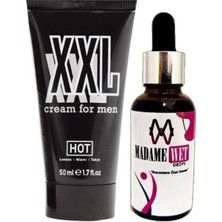 Alvera Collection Hotxxl 50 ml Erkeklere Çap Boy Krem + Yanında 1 Şişe Madamewet Kadını Içecek
