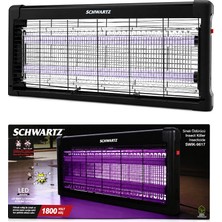 Enco Store Sinek Öldürücü Cız Cihazı Makine 2pcs LED Floresan 100M2 Etkili 1800V 54X23.5CM SWIK-9617
