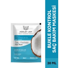 Ashley Joy Bukle Kontrol Saç Maskesi 30 ml Kıvırcık Saçlar için Chia ve Hindistan Cevizi İçerir