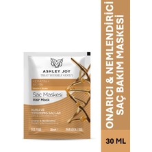 Ashley Joy Onarıcı Saç Maskesi Keratin ve Biotinli Kuru Yıpranmış Saçlara Yoğun Bakım 30 ml Vegan