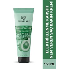 Ashley Joy Tutuş Sağlayan Durulanmayan Saç Bakım Kremi 150 ml Tüm Saç Tipleri için Elektriklenme Karşıtı