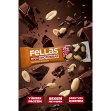 Fellas Yüksek Protein Bar - Yer Fıstıklı ve Kakaolu (45 g) x 12 Adet
