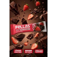 Fellas Yüksek Protein Bar - Çilekli (45 g) x 12 Adet