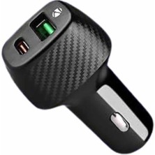 38W USB Typec Girişli Oto Çakmaklık Araç Içi Hızlı Şarj Çakmaklık Şarj Ai