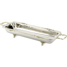 Mikasa Moor Gold Kulplu Gümüş Dik Tabak 51X17X8CM