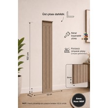 HMC Decor Çizgili Lambiri Görünümlü Boyanabilir Duvar Paneli 6mm Ham Mdf (18X102 Cm)