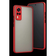 Marsilyan™- Vivo Y53S Kılıf Montreal Silikon Kapak - Kırmızı
