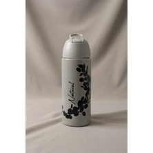Bereketli Store Natural 500 ml Dal Desenli Suluk Matara | Soğuk Içecek Şişesi