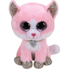 PopŞeker Ty Beanie Boo Fiona Pembe Peluş Kedi 15 cm
