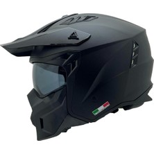 Empressco X1-X Mat Siyah Seul Kask Aynalı Vizör ile Güvenli Sürüş