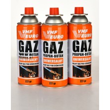 Remtas Vmf Eurogaz Kamp Ocak Gazı Valfli Kartuş 227GR  3 Adet